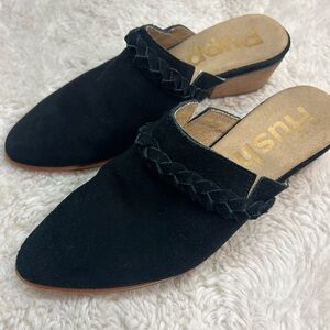 Women’s Hush Puppies Sierra Braid Mule Black Size 8.5